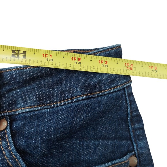 Judy Blue Tummy Control Wide Leg Cropped Jeans Dark Wash Size 14W - Picture 7 of 11